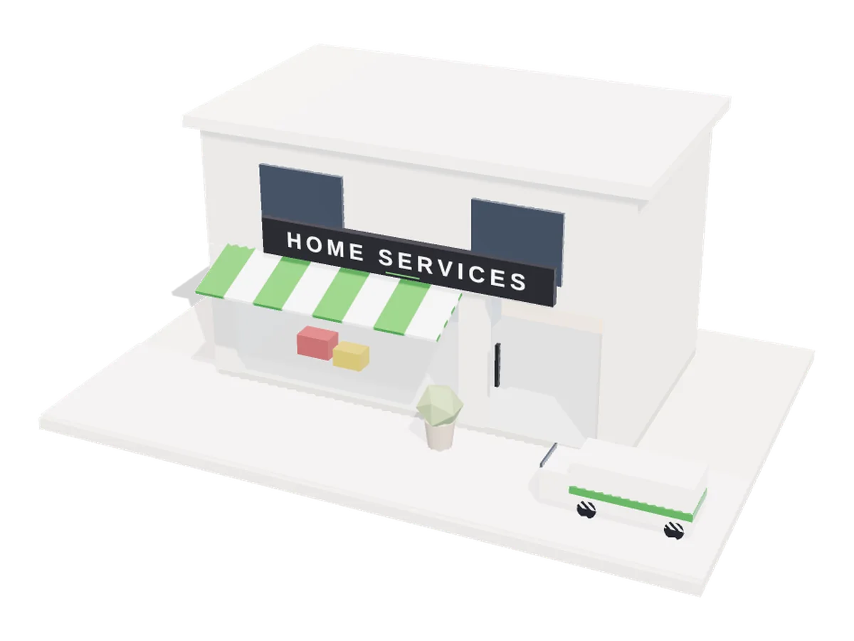 3D illustration: Websites for trades & home services